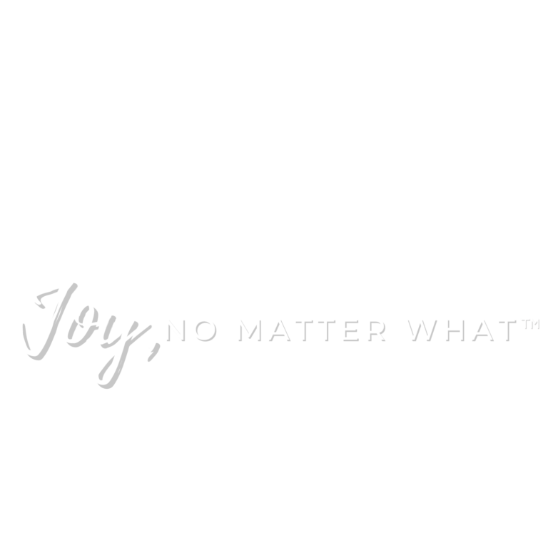 Joy No Matter What image white