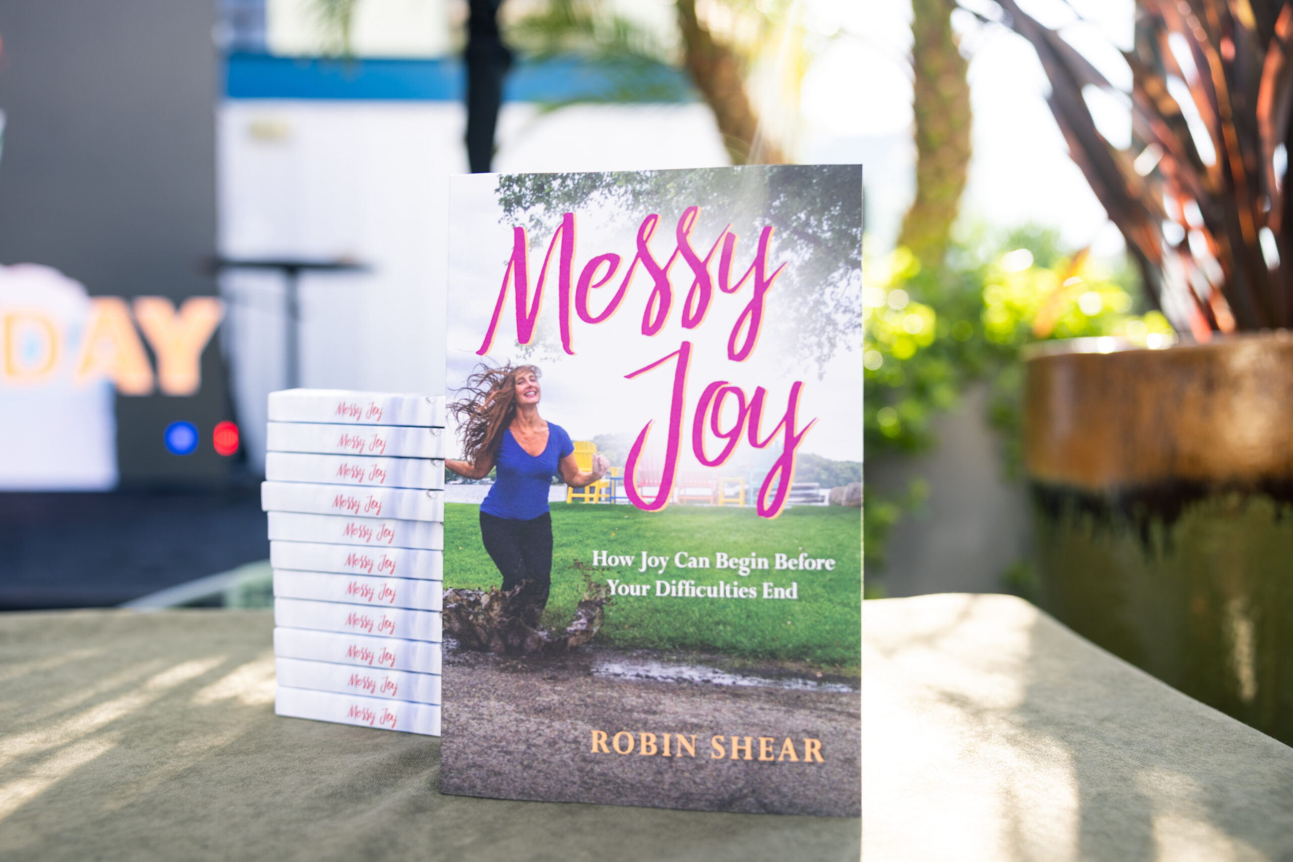 Messy Joy book stack